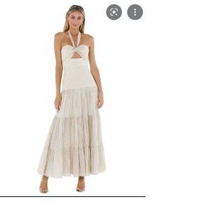 Significant Other Tuscany Dress, Size 2, Cream/Beige/Peach